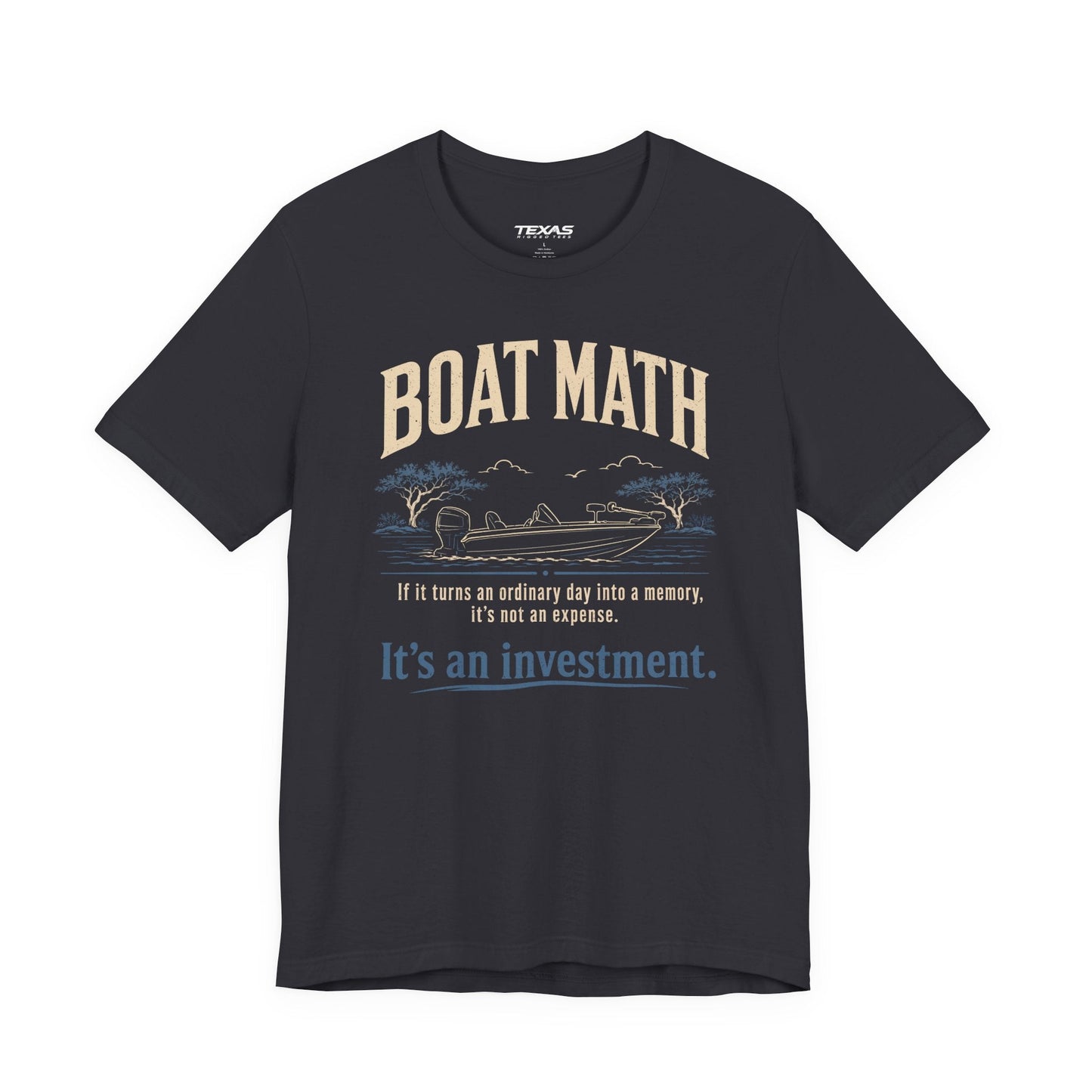 Texas Rigged Tees Boat Math — Unisex Cotton Tee