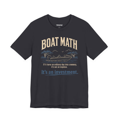 Texas Rigged Tees Boat Math — Unisex Cotton Tee