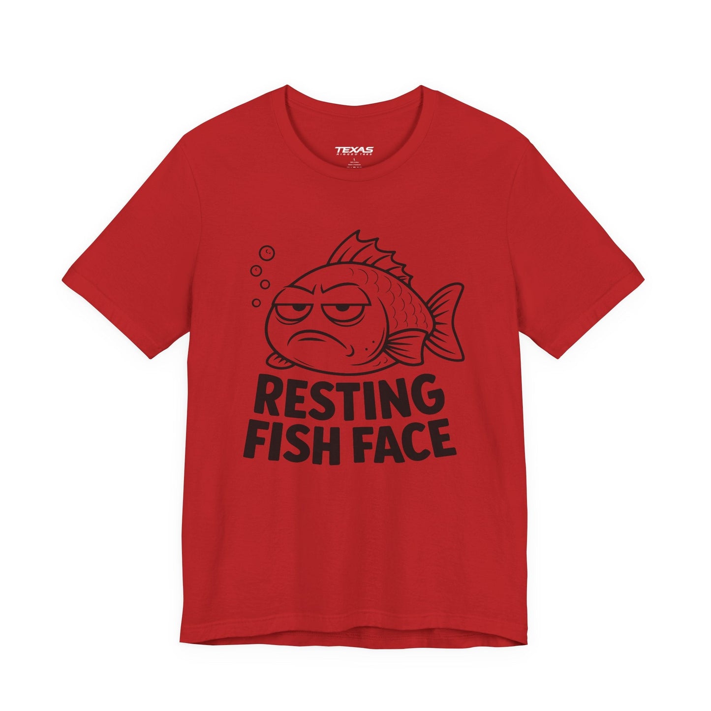 Texas Rigged Tees Resting Fish Face — Unisex Cotton Tee