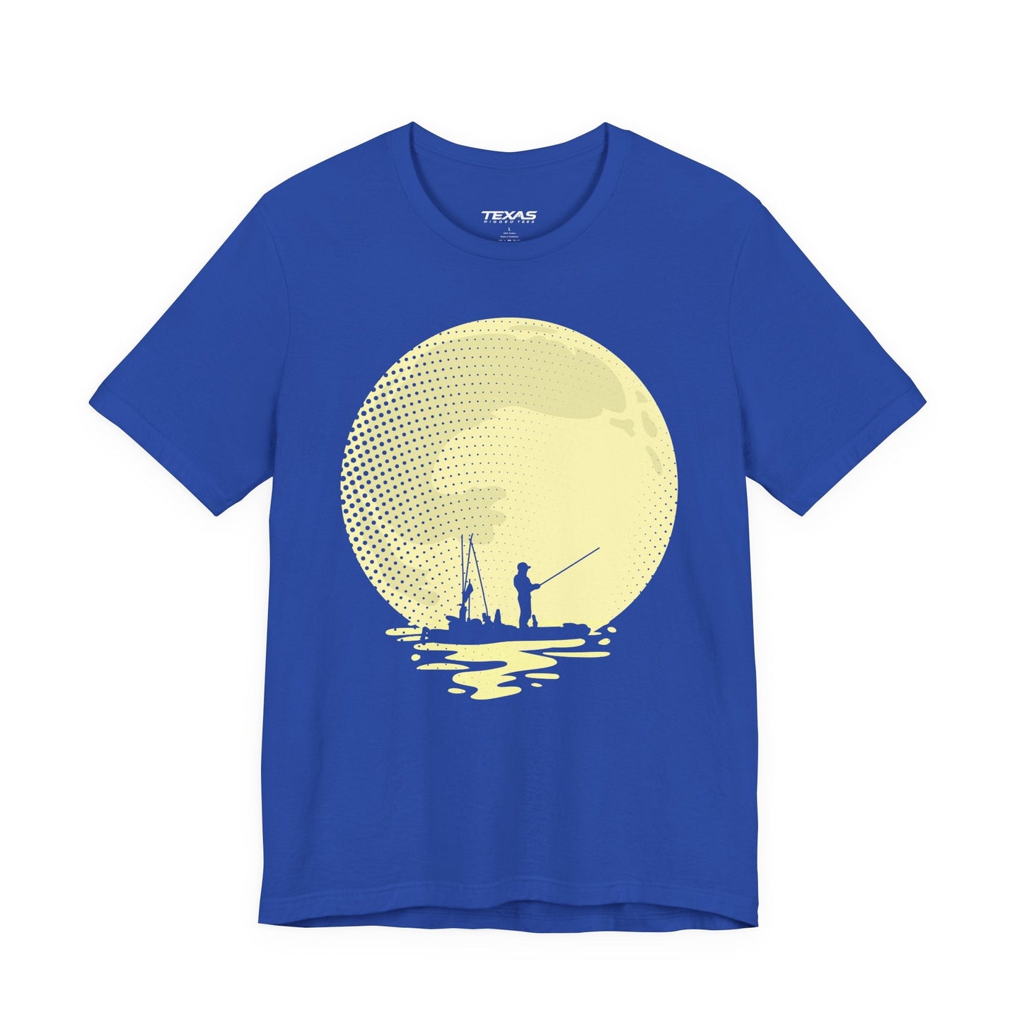 Texas Rigged Tees Full Moon Fishing (Kayak Edition) — Unisex Cotton Tee