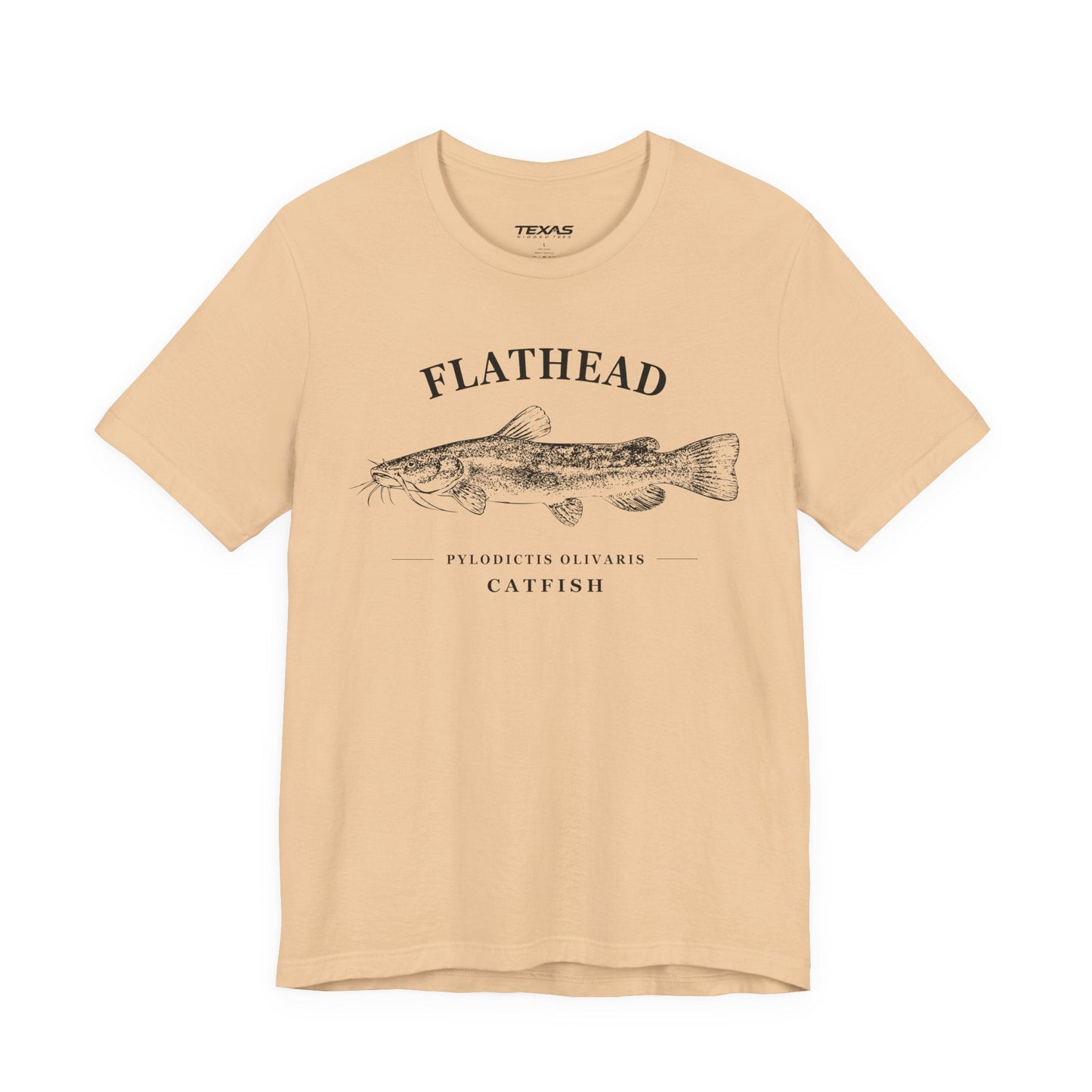 Texas Rigged Tees Flathead Catfish — Unisex Cotton Tee