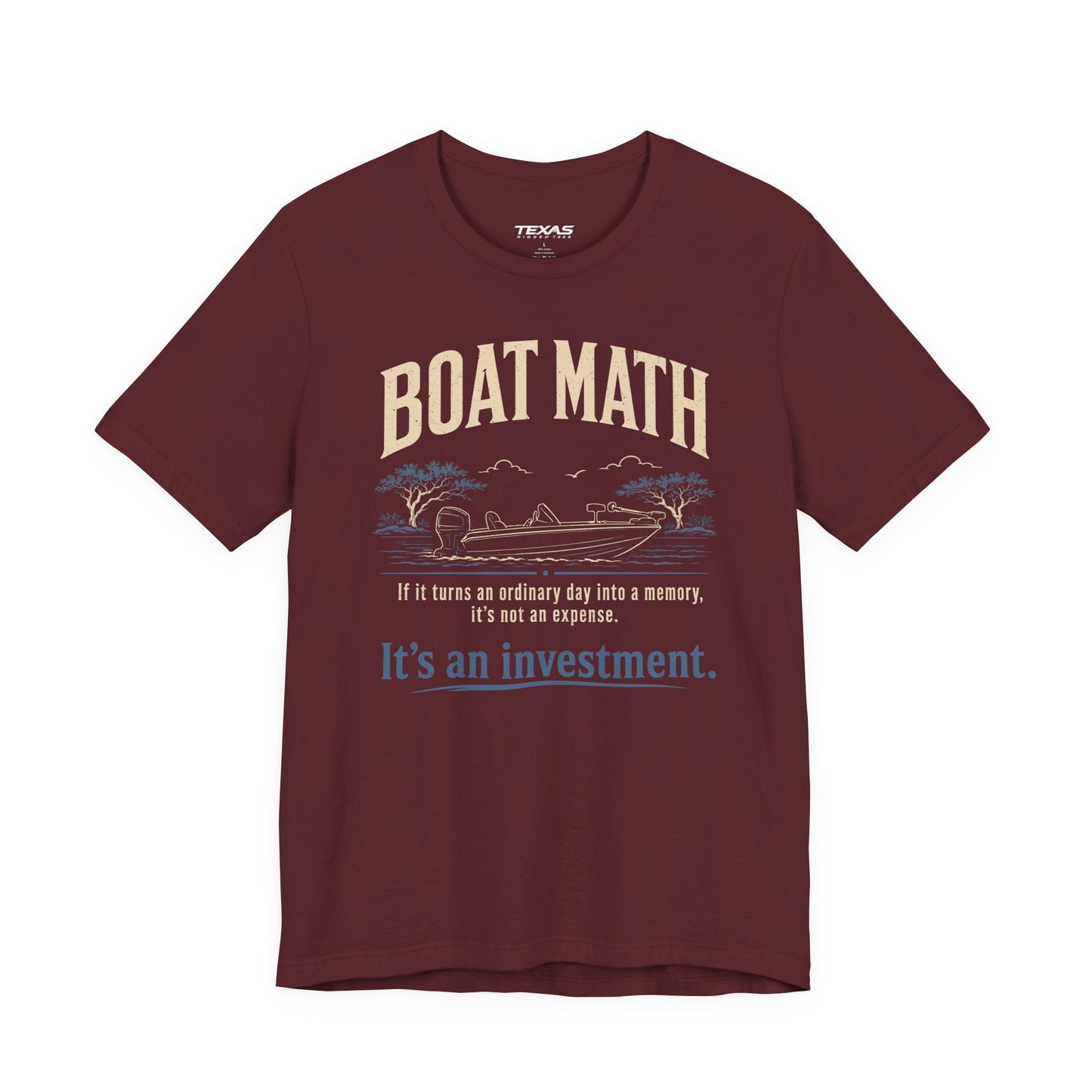 Texas Rigged Tees Boat Math — Unisex Cotton Tee