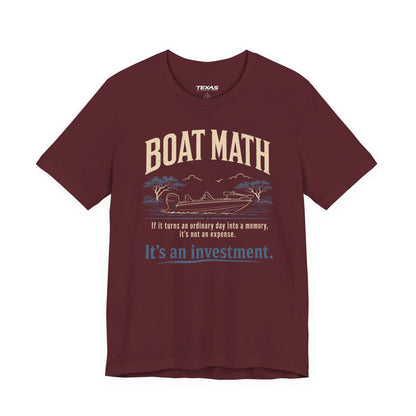 Texas Rigged Tees Boat Math — Unisex Cotton Tee