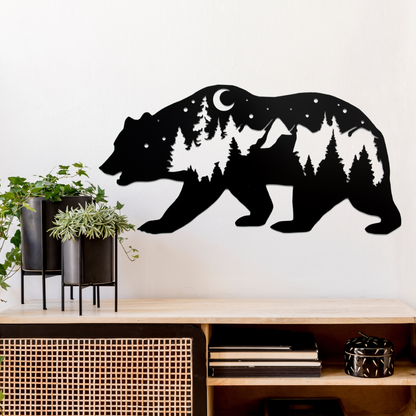 MetalPlex - Bear - Metal Wall Art