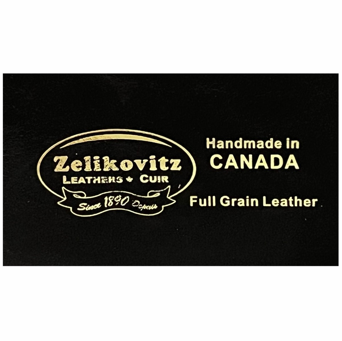 1.5" (38mm) Black Western Style Leather Belt Handmade in Canada by Zelikovitz - Angler's Pro Tackle & Outdoors