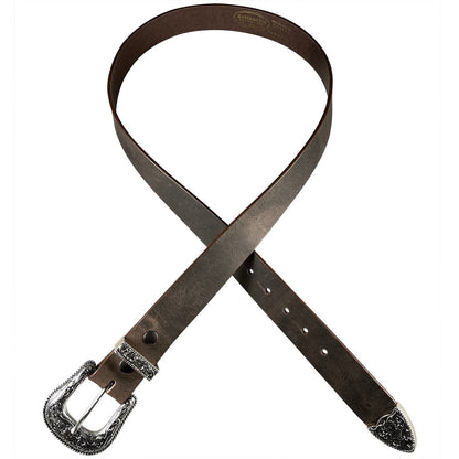 1.5" (38mm) Crazy Horse Western Style Leather Belt Handmade in Canada by Zelikovitz - Angler's Pro Tackle & Outdoors