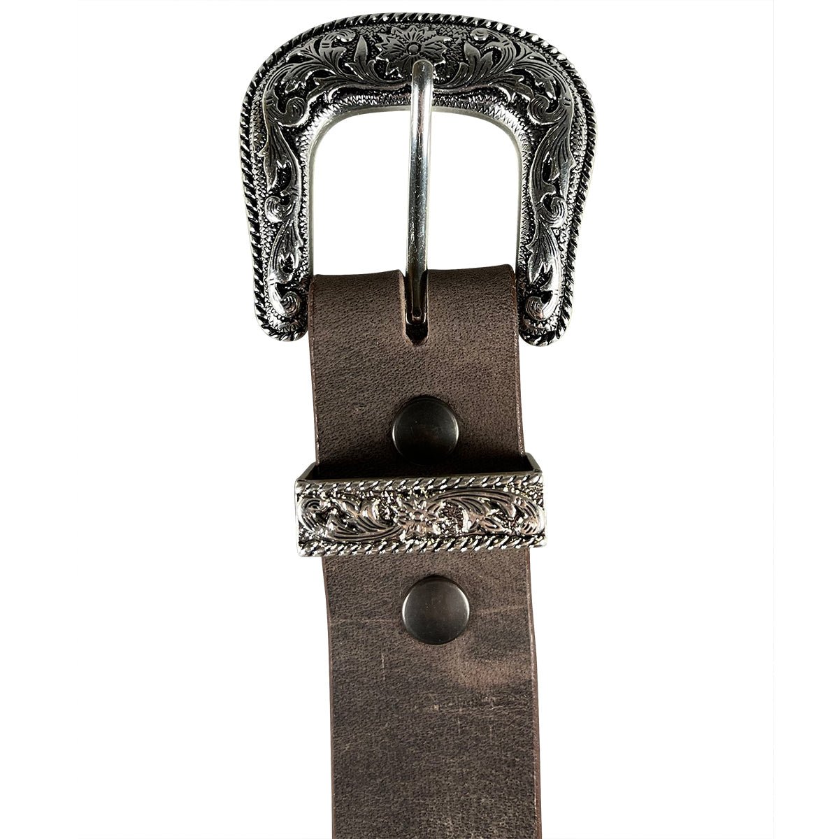 1.5" (38mm) Crazy Horse Western Style Leather Belt Handmade in Canada by Zelikovitz - Angler's Pro Tackle & Outdoors