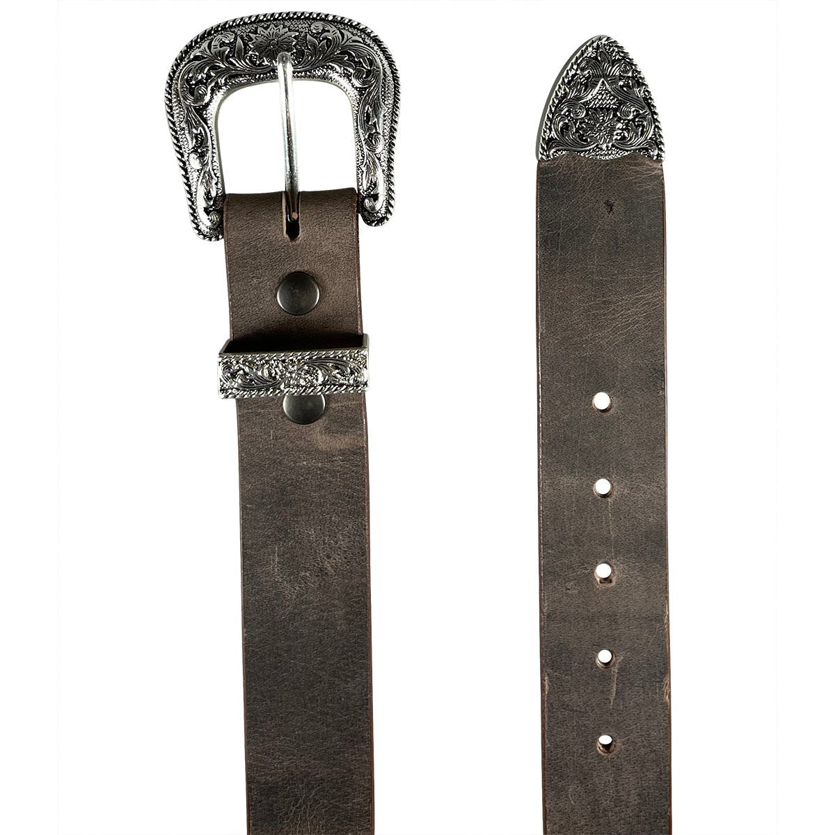 1.5" (38mm) Crazy Horse Western Style Leather Belt Handmade in Canada by Zelikovitz - Angler's Pro Tackle & Outdoors