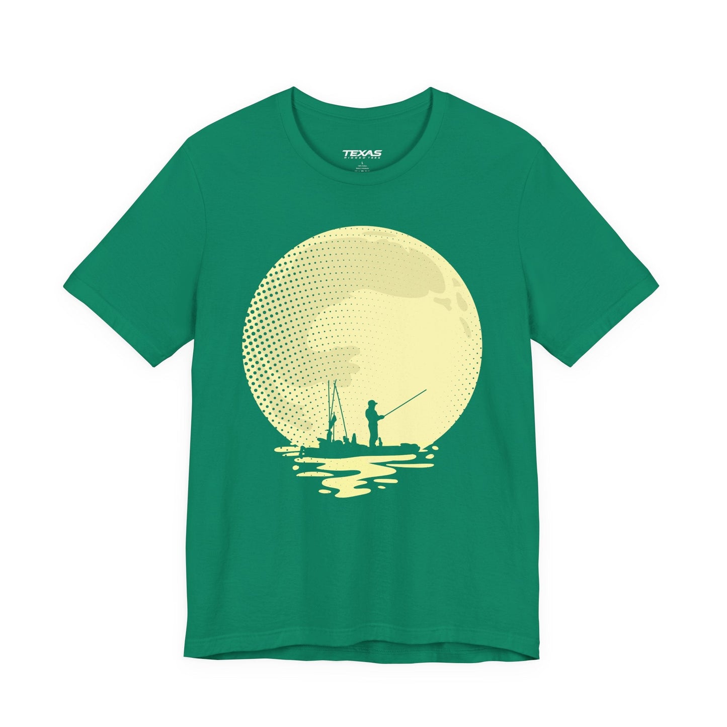 Texas Rigged Tees Full Moon Fishing (Kayak Edition) — Unisex Cotton Tee