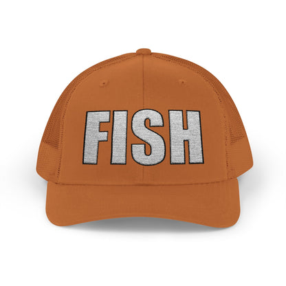 Texas Rigged Tees FISH — Embroidered Baseball Cap