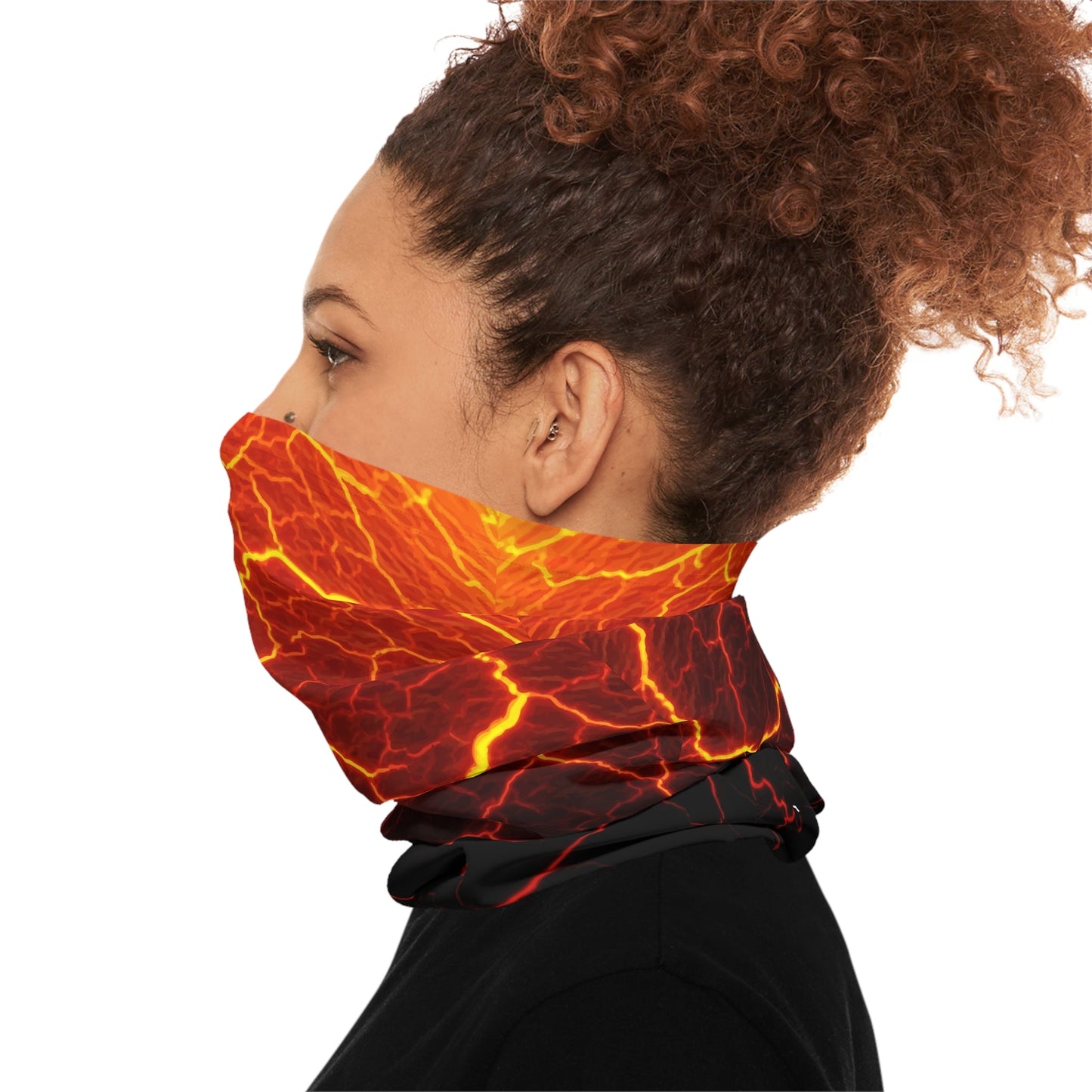 Texas Rigged Tees Molten Magma — Unisex Neck Gaiter (SPF 50+)