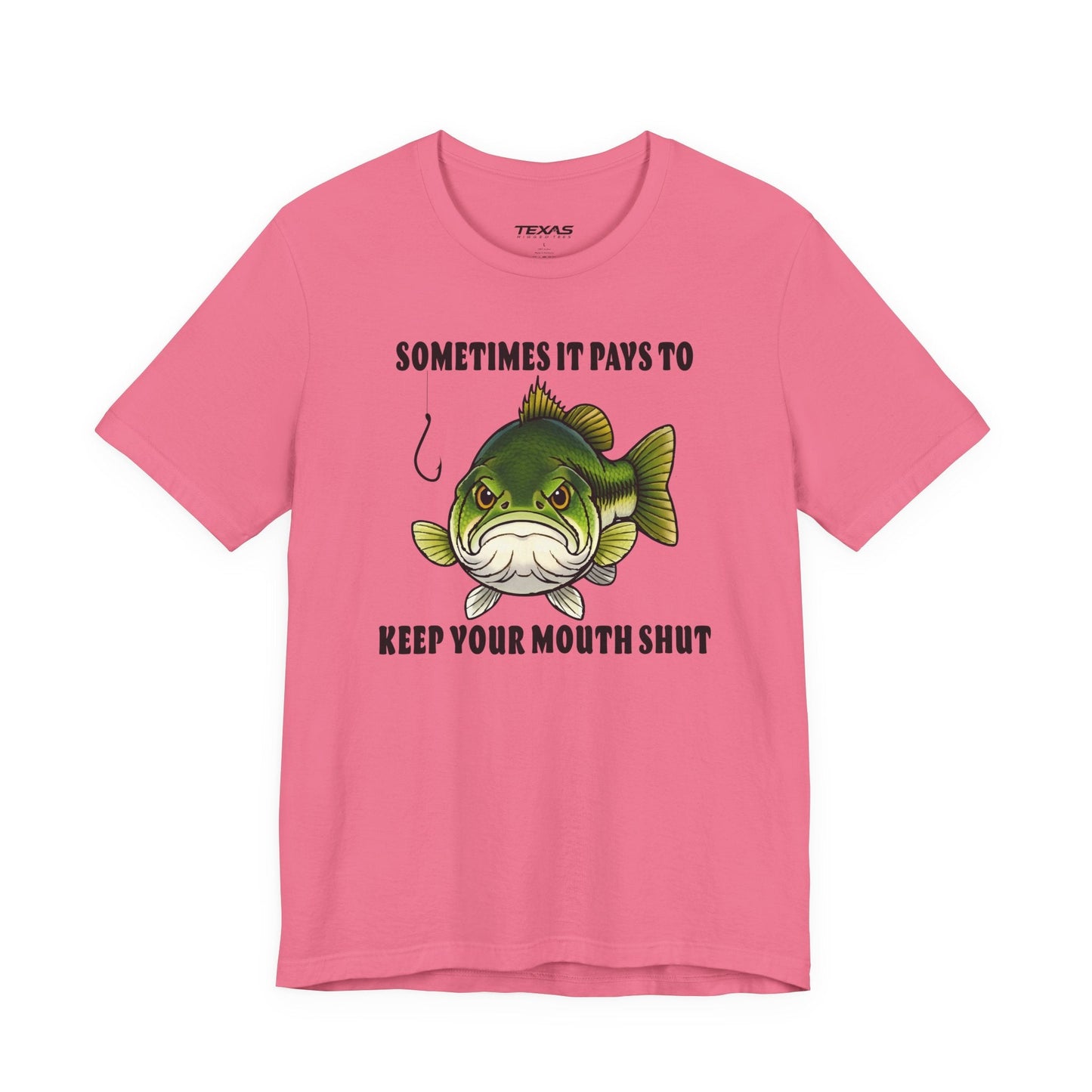 Texas Rigged Tees Sometimes It Pays to Keep Your Mouth Shut — Unisex Cotton Tee