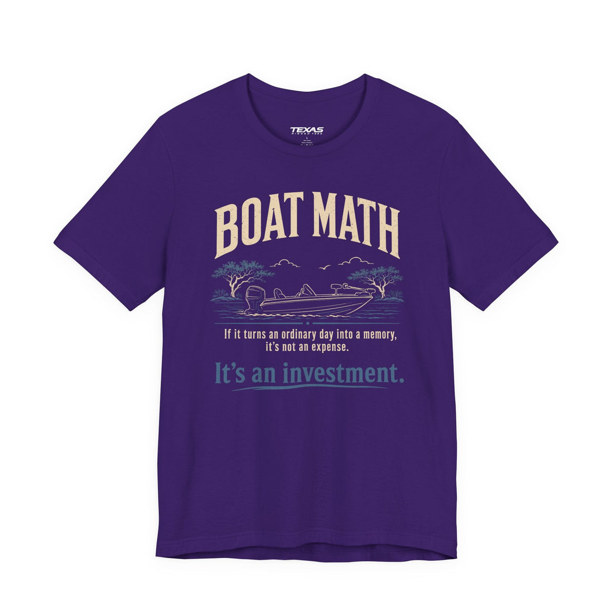 Texas Rigged Tees Boat Math — Unisex Cotton Tee