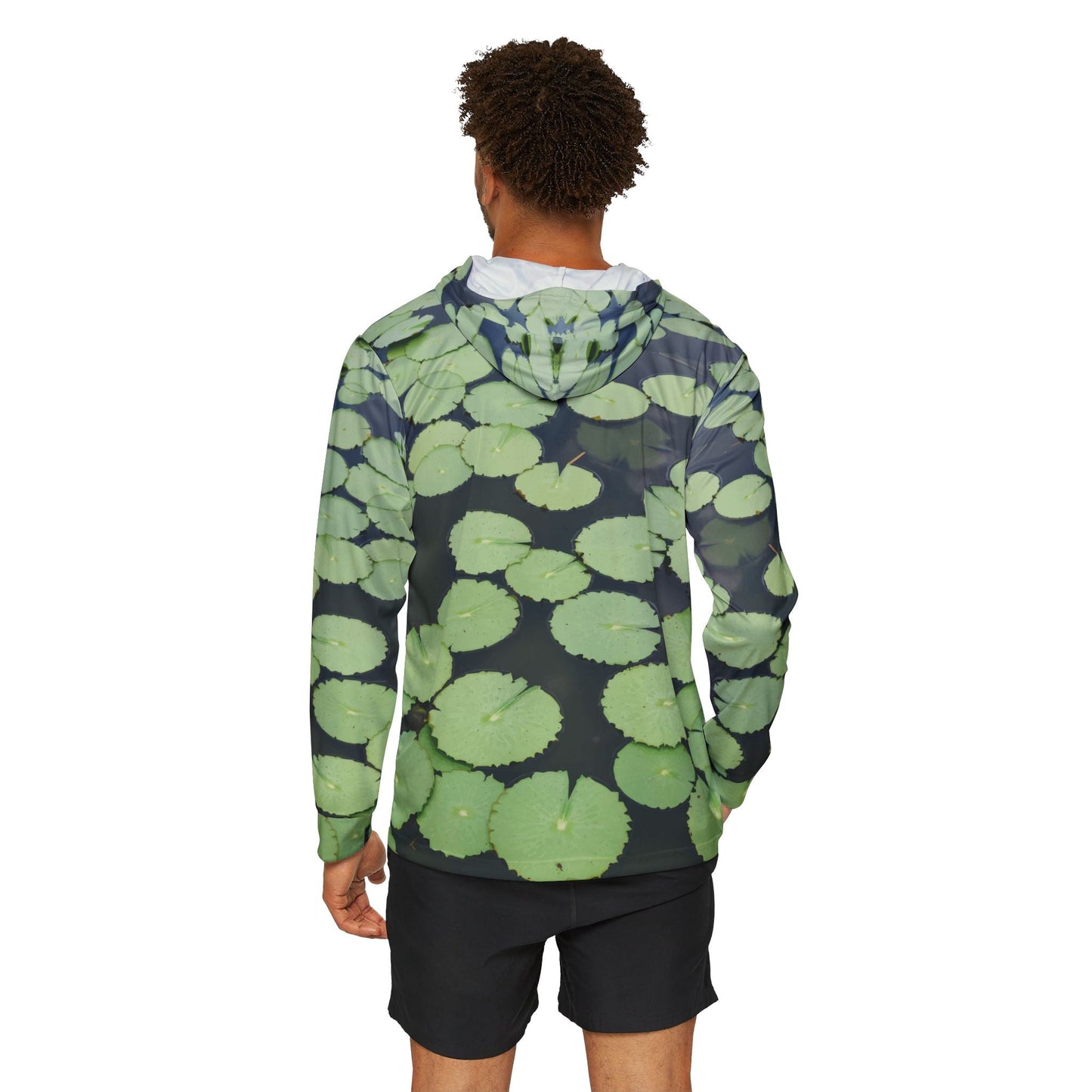 Texas Rigged Tees Lily Pads — Unisex Fishing Pullover Hoodie (SPF 50+)