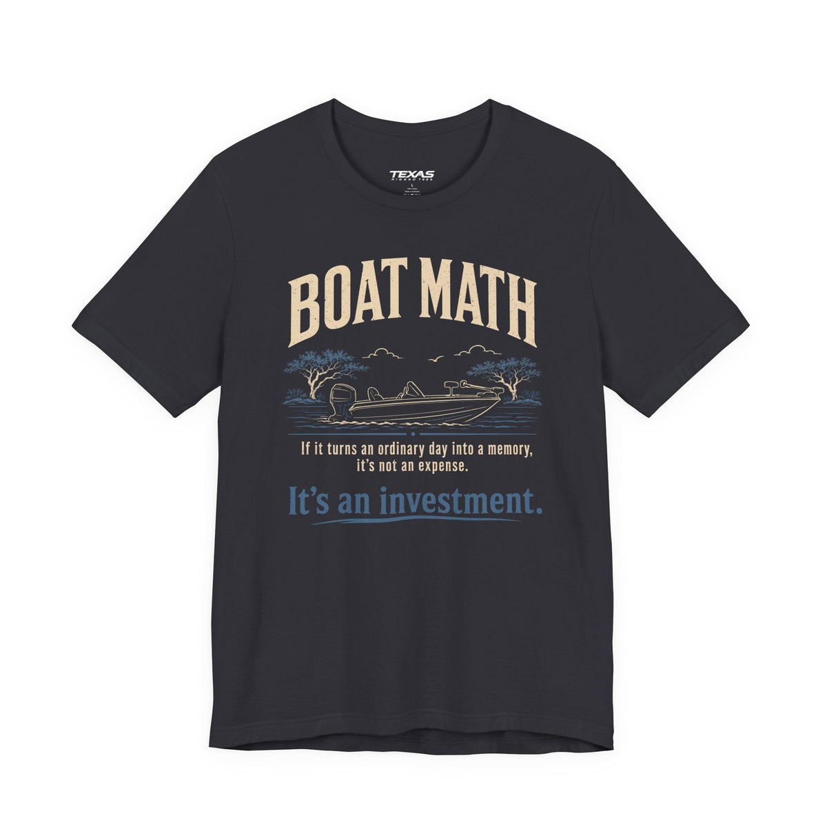 Texas Rigged Tees Boat Math — Unisex Cotton Tee