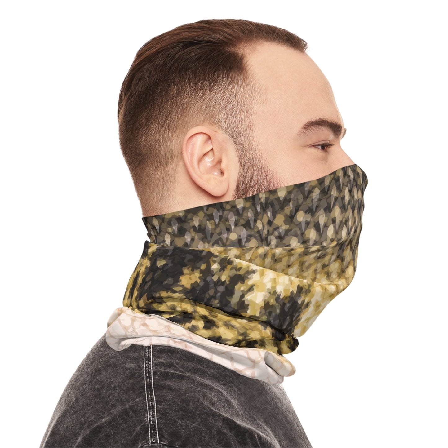 Texas Rigged Tees Largemouth Bass — Unisex Neck Gaiter (SPF 50+)