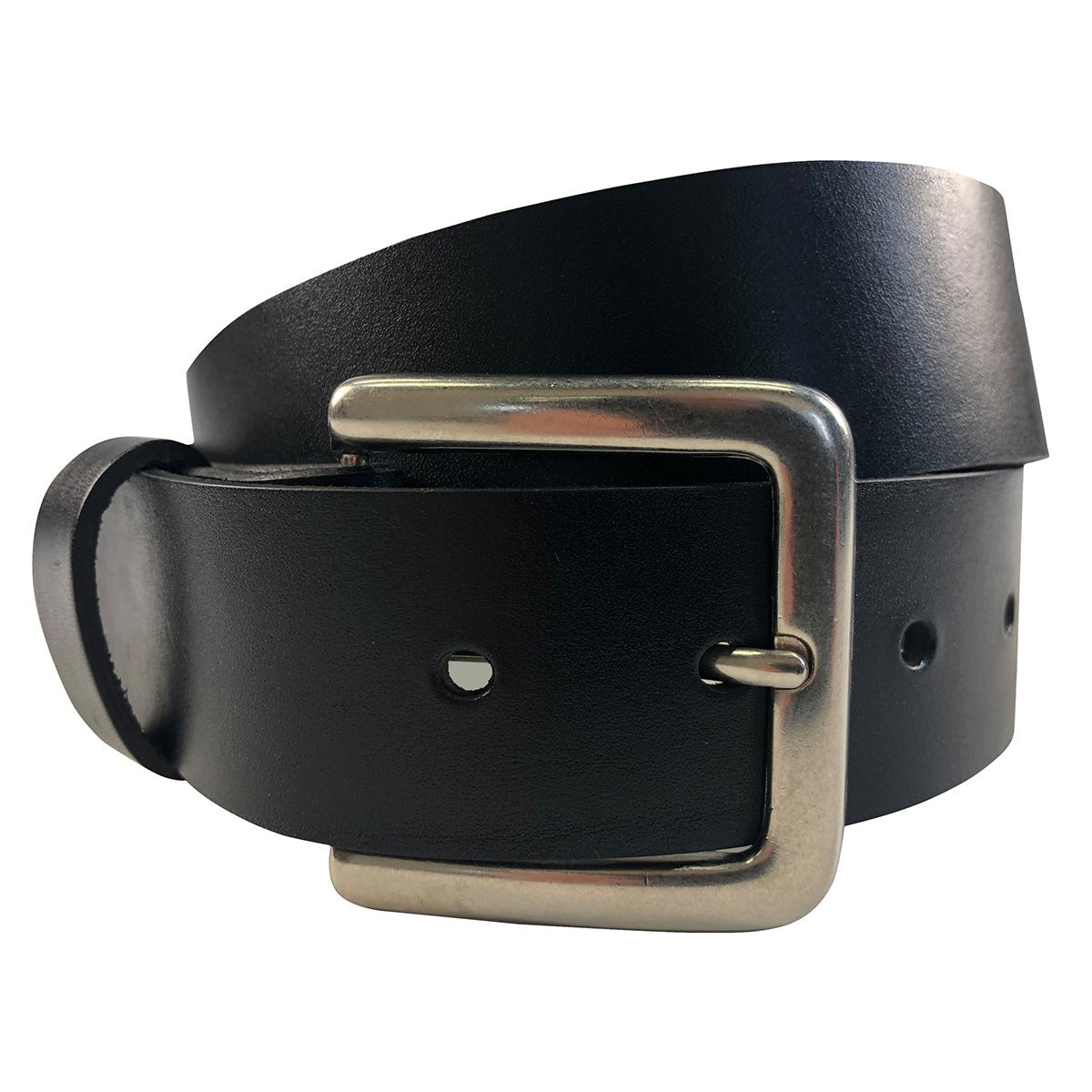 1.5"(38mm) Black Bridle Leather Belt Handmade in Canada by Zelikovitz Size 26 - 46 - Angler's Pro Tackle & Outdoors