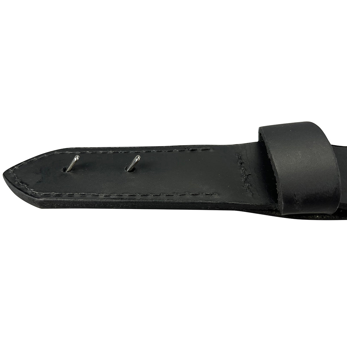 1.5"(38mm) Black Solid Buffalo Leather Mechanic's Belt Handmade in Canada by Zelikovitz - Angler's Pro Tackle & Outdoors