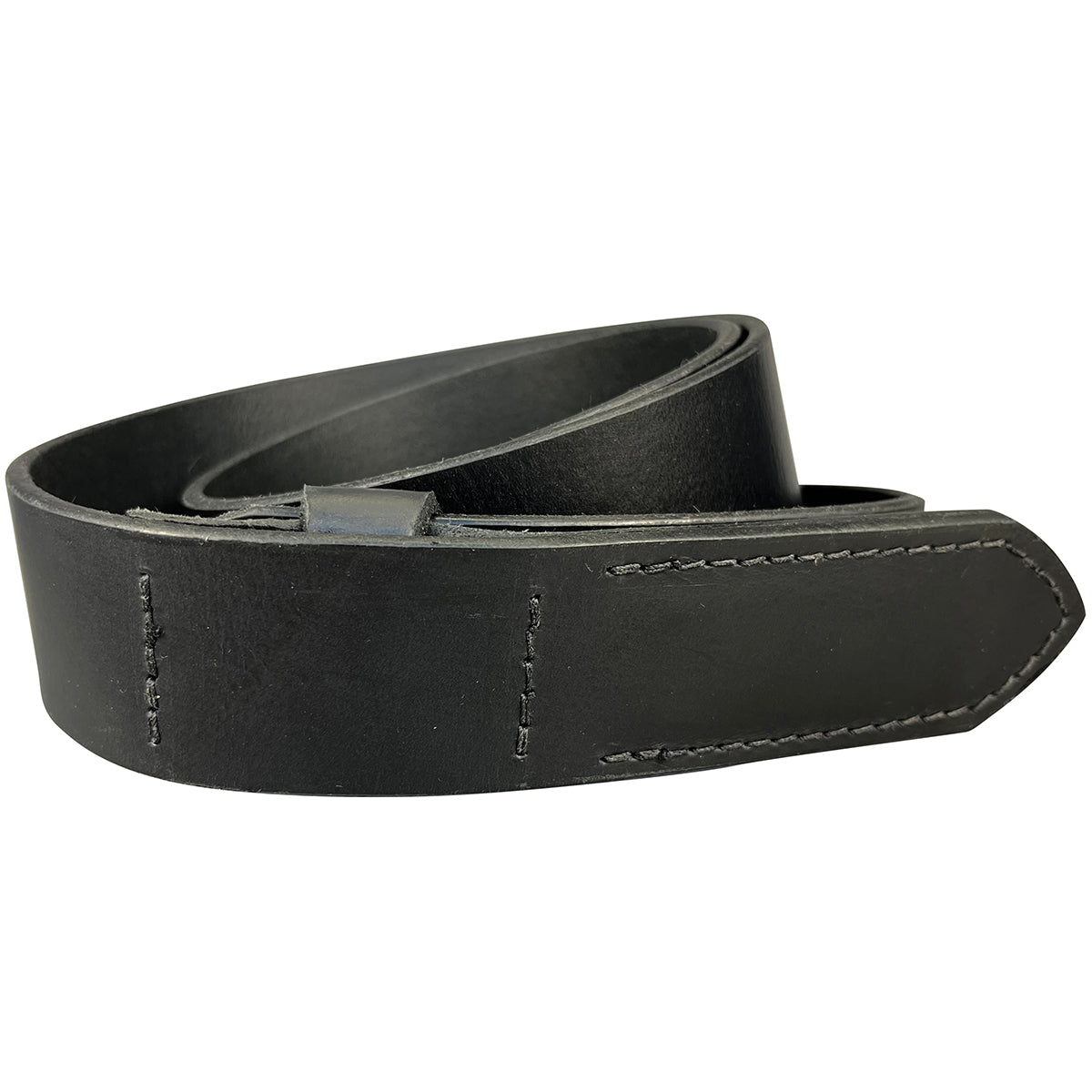 1.5"(38mm) Black Solid Buffalo Leather Mechanic's Belt Handmade in Canada by Zelikovitz - Angler's Pro Tackle & Outdoors