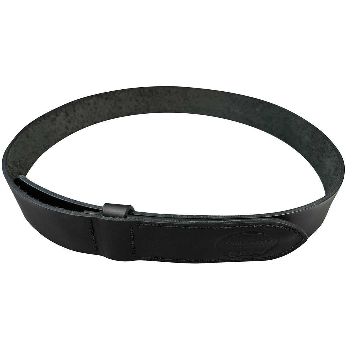 1.5"(38mm) Black Solid Torino Leather Mechanic's Belt Handmade in Canada by Zelikovitz - Angler's Pro Tackle & Outdoors