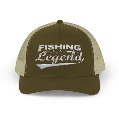 Texas Rigged Tees Fishing Legend — Embroidered Baseball Cap