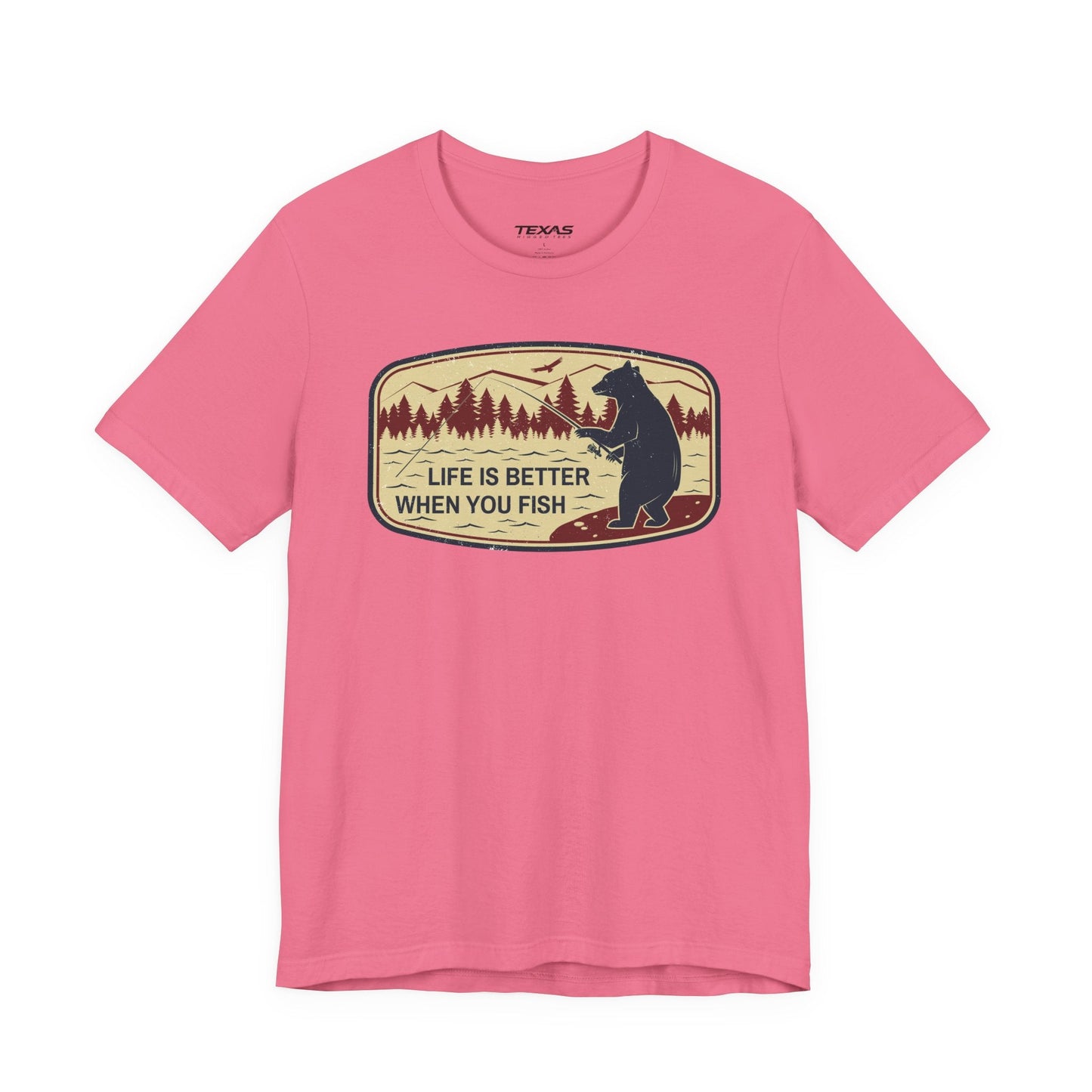 Texas Rigged Tees Life Is Better When You Fish — Unisex Cotton Tee