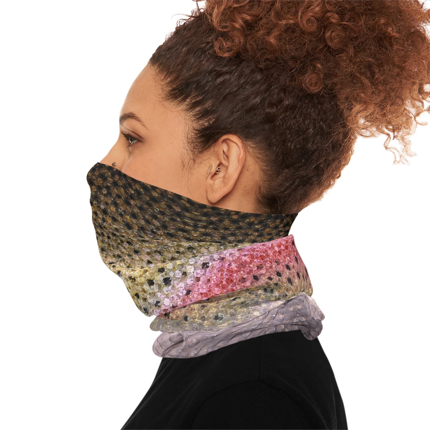 Texas Rigged Tees Rainbow Trout — Unisex Neck Gaiter (SPF 50+)