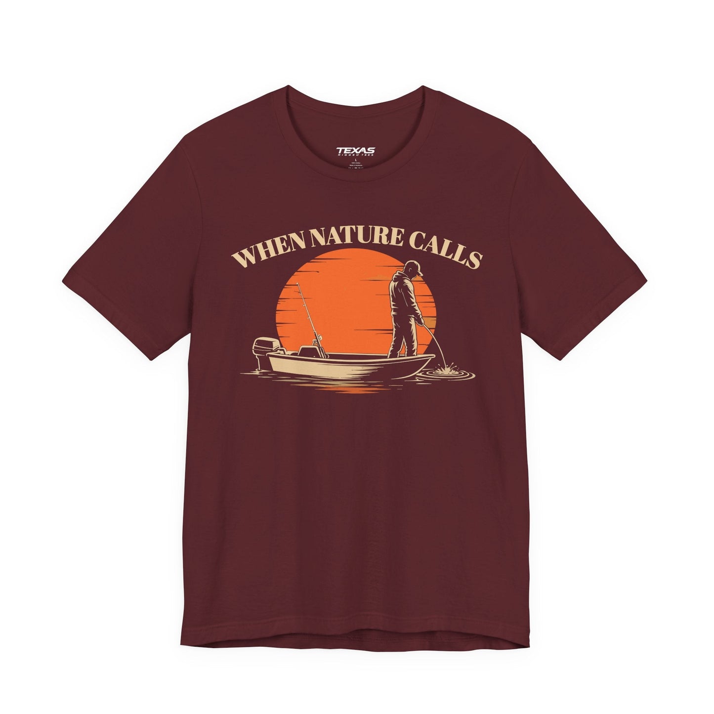 Texas Rigged Tees When Nature Calls — Unisex Cotton Tee
