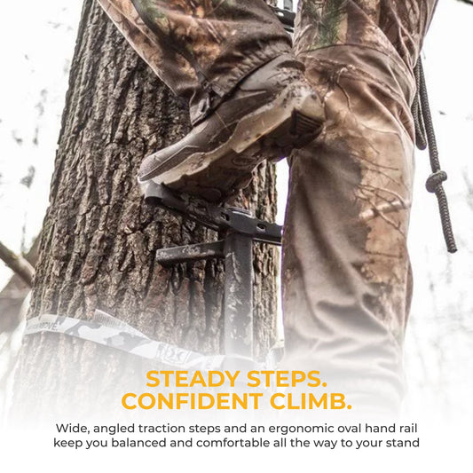Hawk HWK-HC2082 Treestands Ranger Traction 3 Pack Climbing Sticks, Mud Camo
