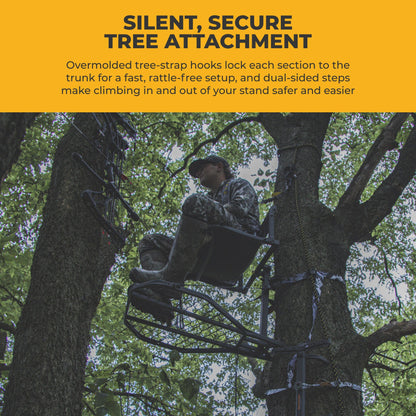 Hawk HWK-HC2082 Treestands Ranger Traction 3 Pack Climbing Sticks, Mud Camo