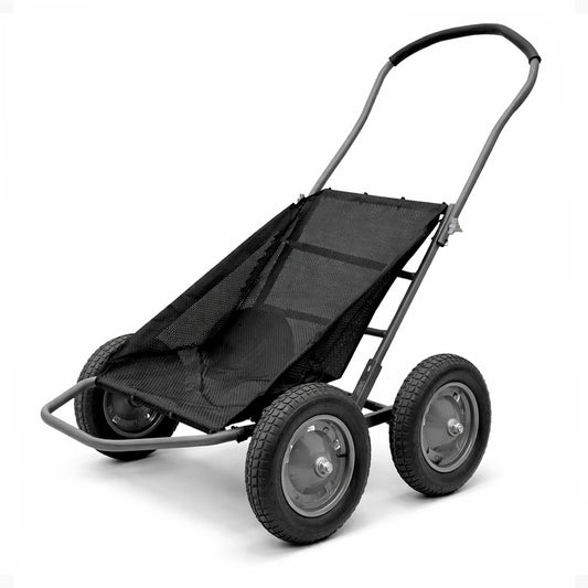 Hawk Crawler 500lb Capacity Foldable Multi Use Deer Game Recovery Cart, Black