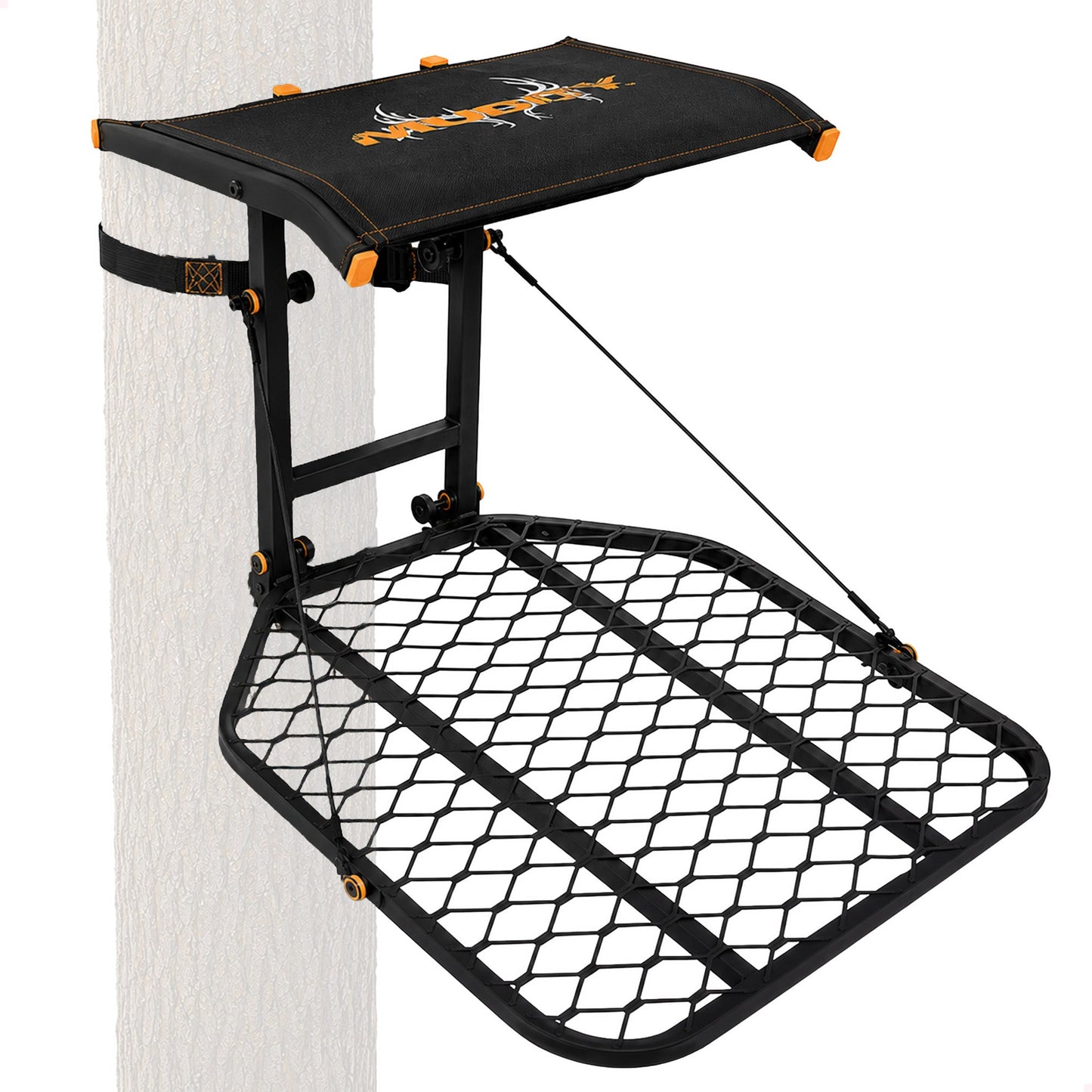 Muddy The Boss Wide Stance Hang On 1 Person Deer Hunting Tree Stand Platform