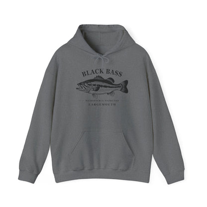 Texas Rigged Tees Black Bass — Unisex Hooded Sweatshirt