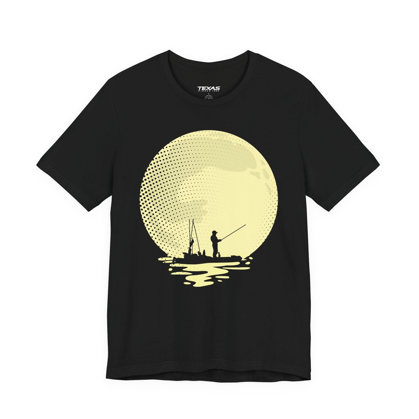 Texas Rigged Tees Full Moon Fishing (Kayak Edition) — Unisex Cotton Tee