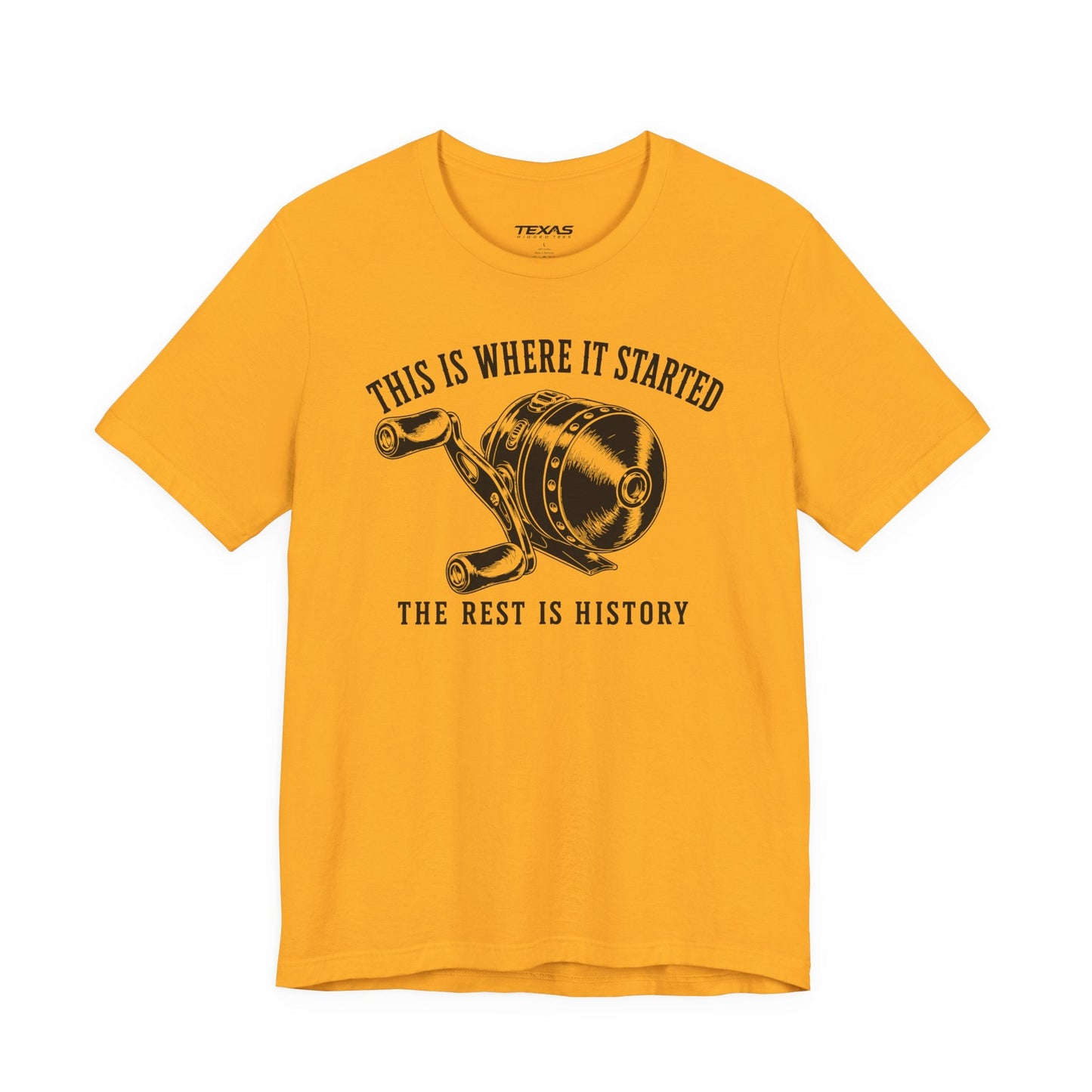 Texas Rigged Tees This Is Where It Started — Unisex Cotton Tee