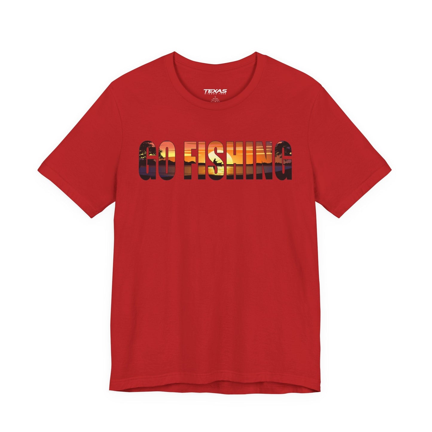 Texas Rigged Tees Go Fishing — Unisex Cotton Tee