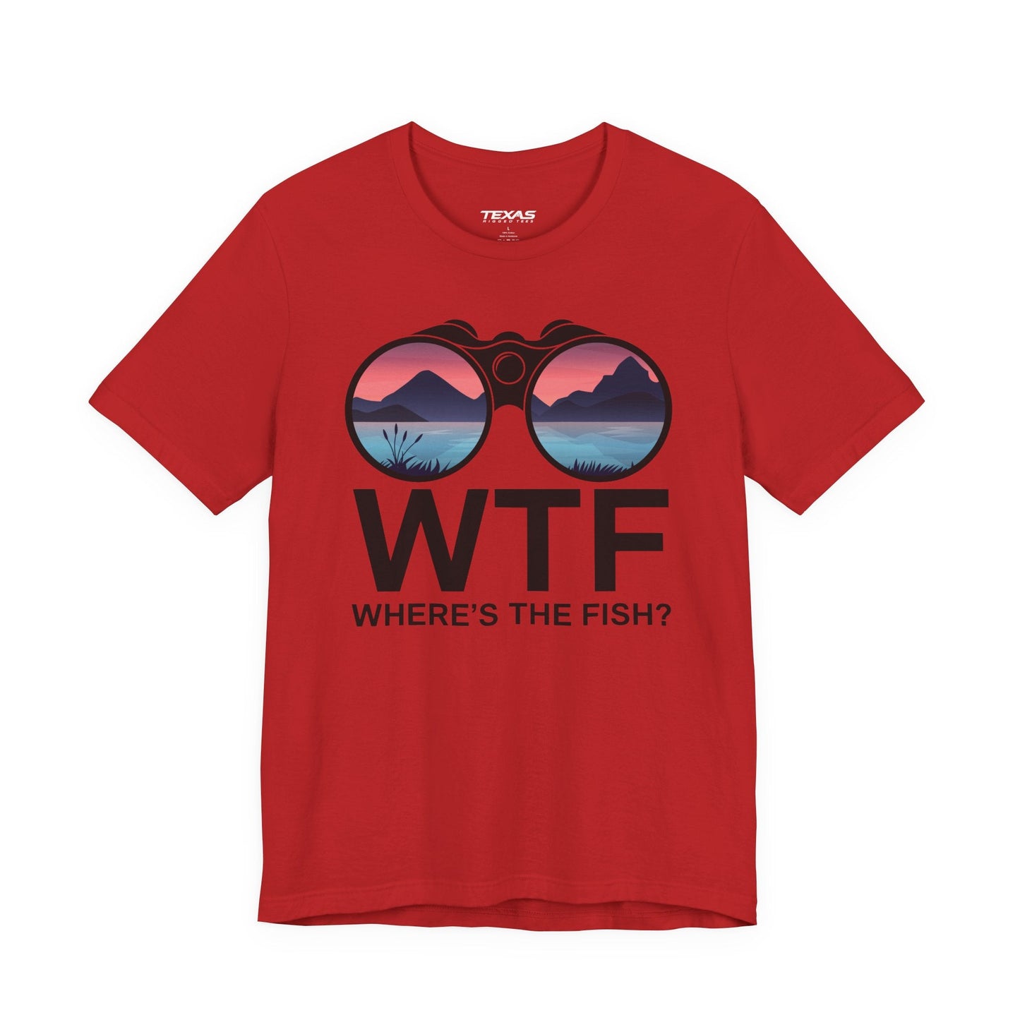 Texas Rigged Tees Where’s the Fish? — Unisex Cotton Tee