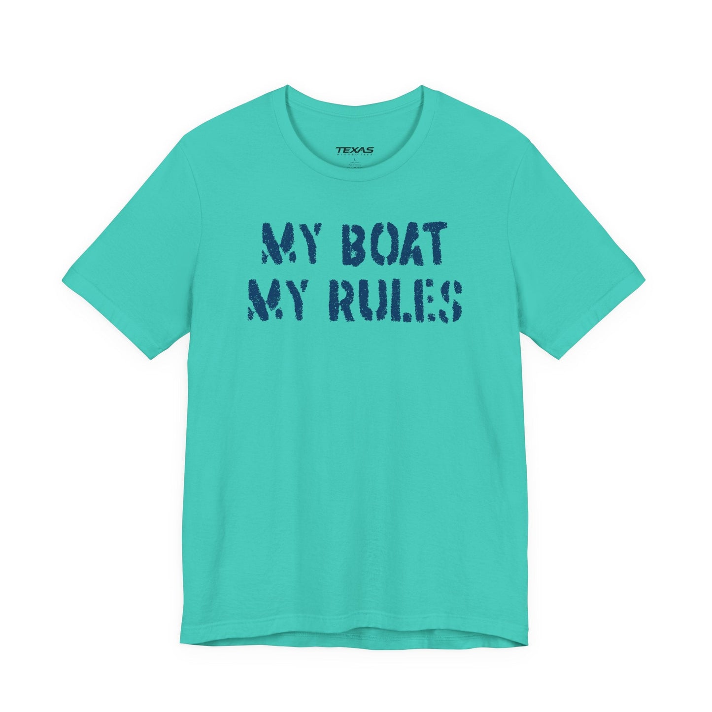 Texas Rigged Tees My Boat My Rules — Unisex Cotton Tee