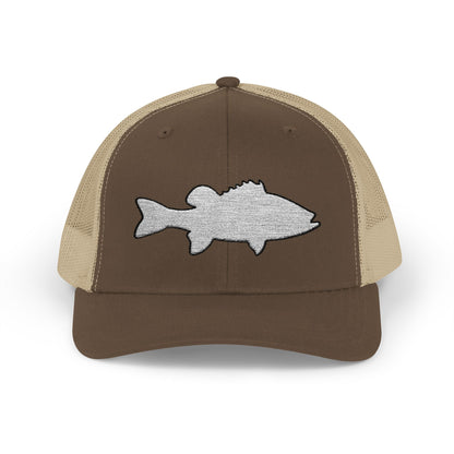 Texas Rigged Tees Bass Silhouette — Embroidered Baseball Cap