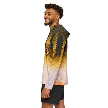 Texas Rigged Tees Peacock Bass — Unisex Fishing Pullover Hoodie (SPF 50+)