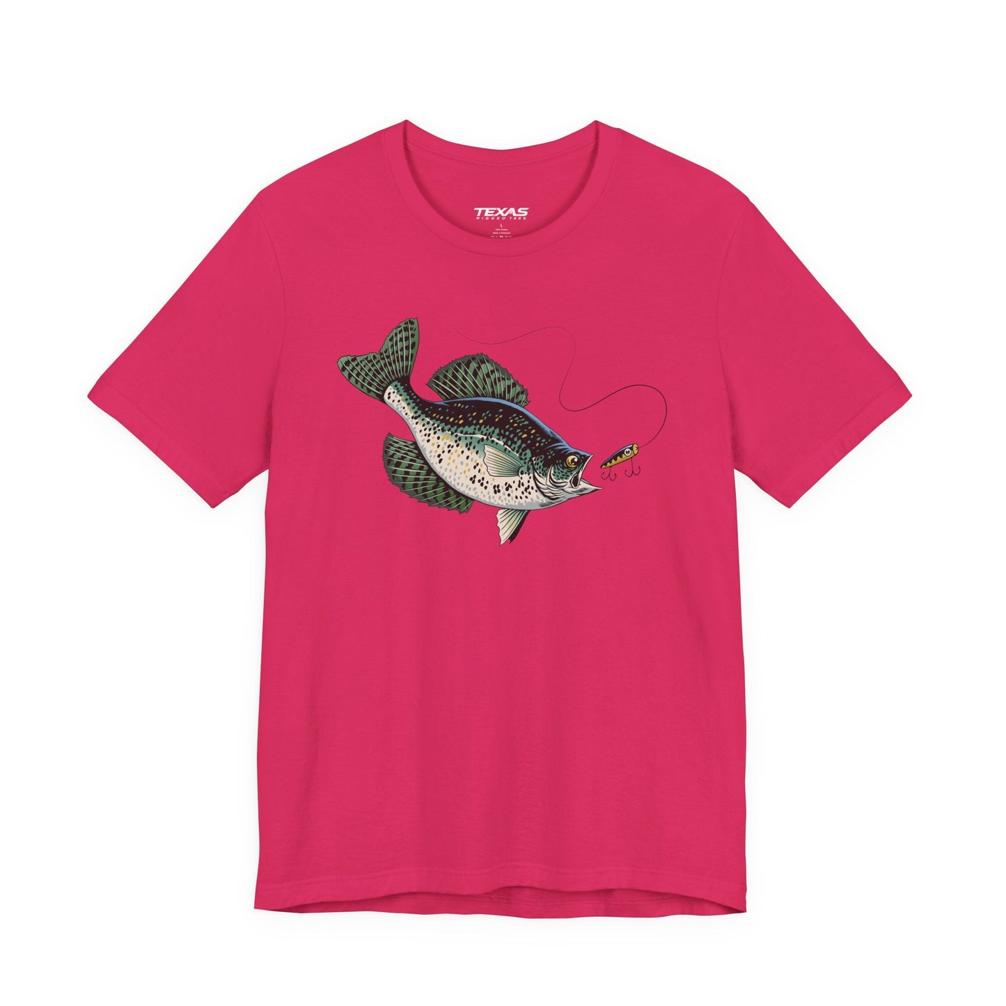 Texas Rigged Tees Crappie — Unisex Cotton Tee