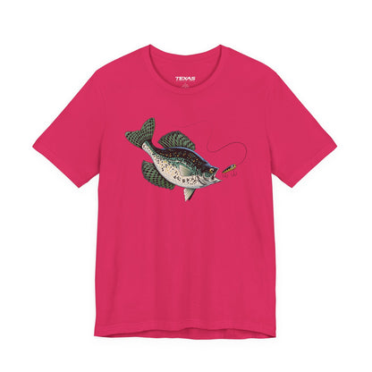 Texas Rigged Tees Crappie — Unisex Cotton Tee