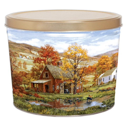 Midtown POP 2 Gallon - Autumn Leaves 🍁 - Gourmet Popcorn Tin