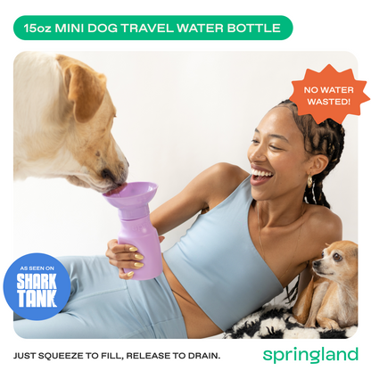 Springland Pets 15oz Original Dog Travel Water Bottle