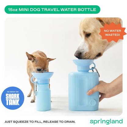 Springland Pets 15oz Original Dog Travel Water Bottle