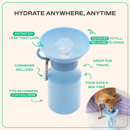 Springland Pets 15oz Original Dog Travel Water Bottle