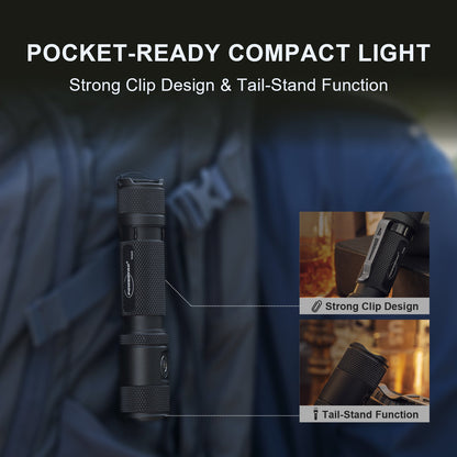 Powertac - M5 Gen3 - 2,030 Lumen EDC High Power Flashlight