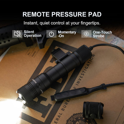 Powertac Huntsman 1250LM WML | 510M Beam | 'Picatinny' & 'M-Lok' Dual Mount