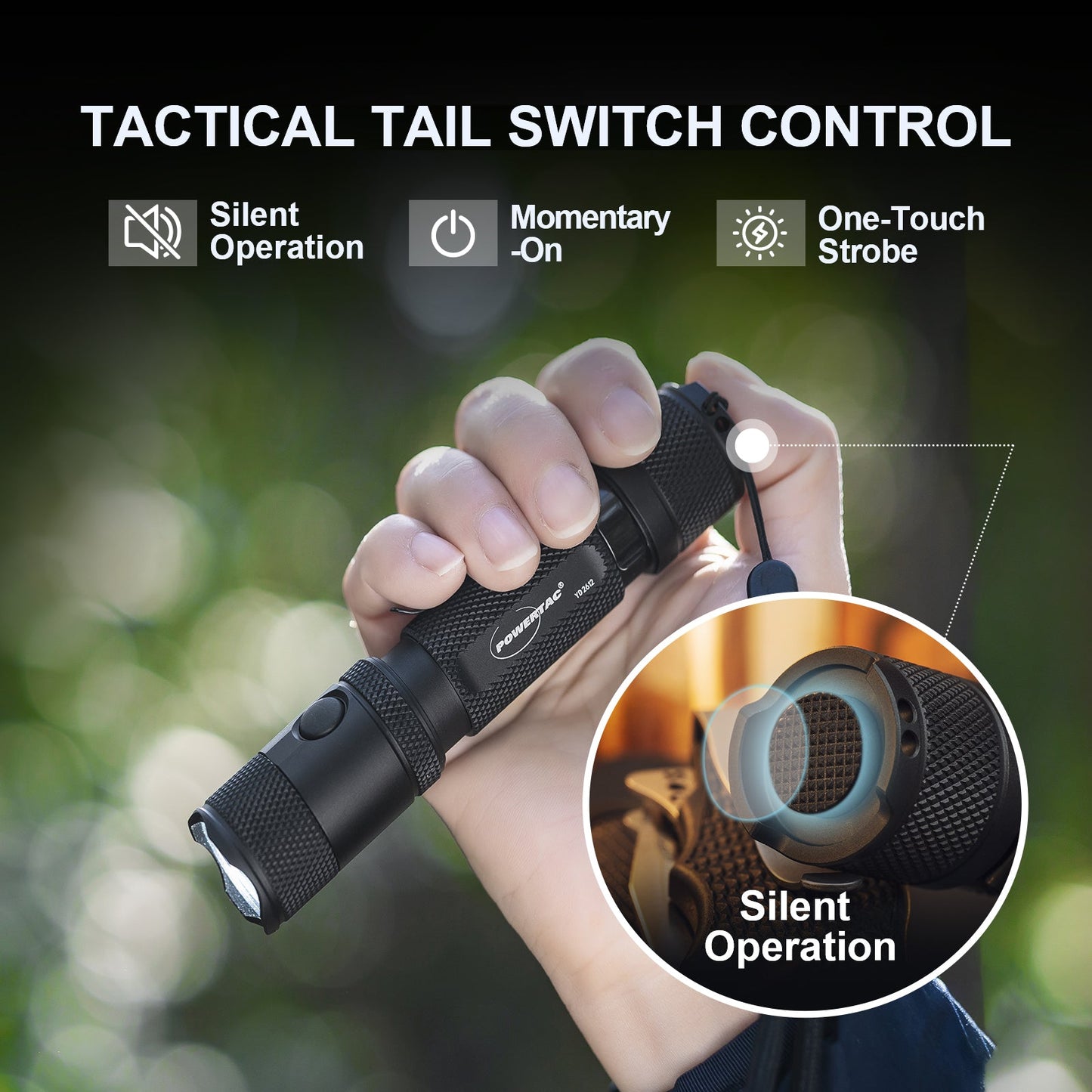 Powertac - M5 Gen3 - 2,030 Lumen EDC High Power Flashlight