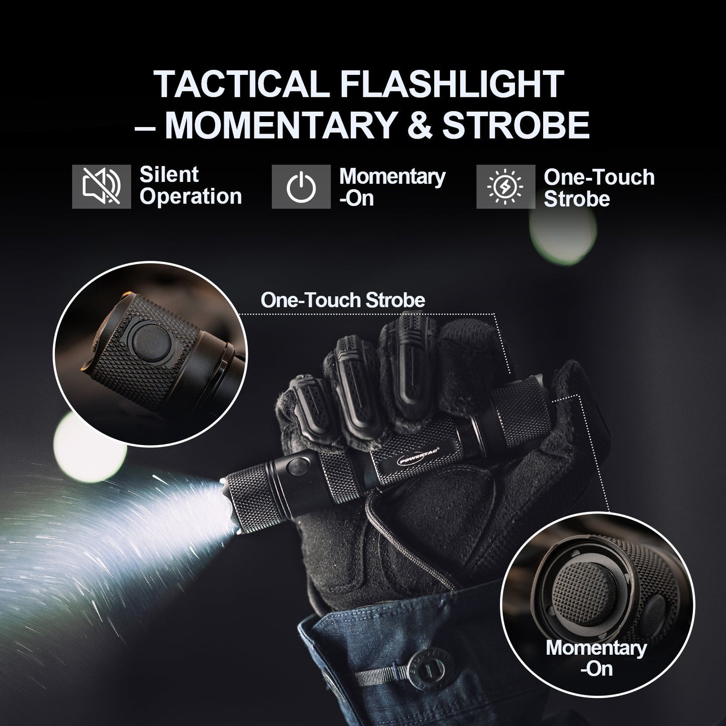 Powertac - E9R GEN4 - 2,550 Lumen Tactical EDC Flashlight